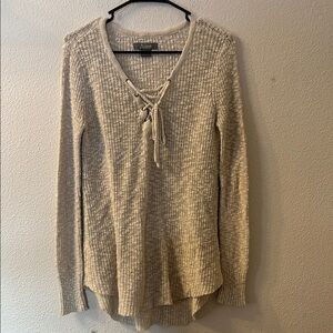 Natural Reflections Cream Knit Sweater size small